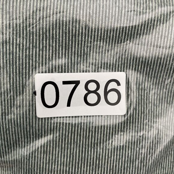 prAna Henley Shirt Womens Large Green Gray Colorblock Long Sleeve Rib Knit - Picture 8 of 8